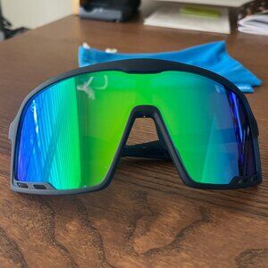 Knockaround Sunglasses - Campeones - Rubberized Navy / Mint